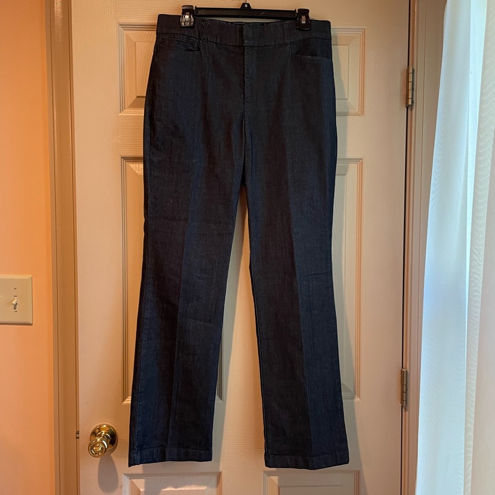 Gloria Vanderbilt Dark Blue Denim Pants, Size 10